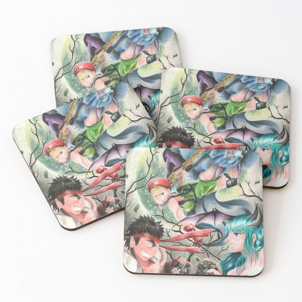 Item preview, Fighters vs Monsters Gamer Crossover Illustration designed and sold by CuervoRonronero.