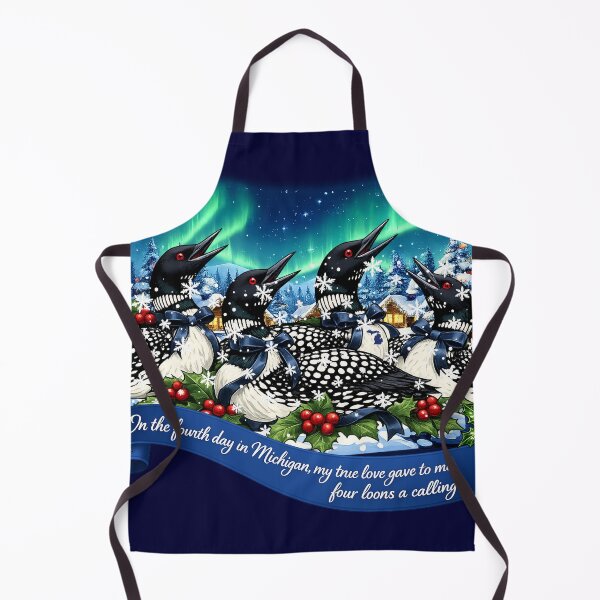 Item preview, Four Loons a Calling | 12 Days in Michigan designed and sold by FreshWaterWares.