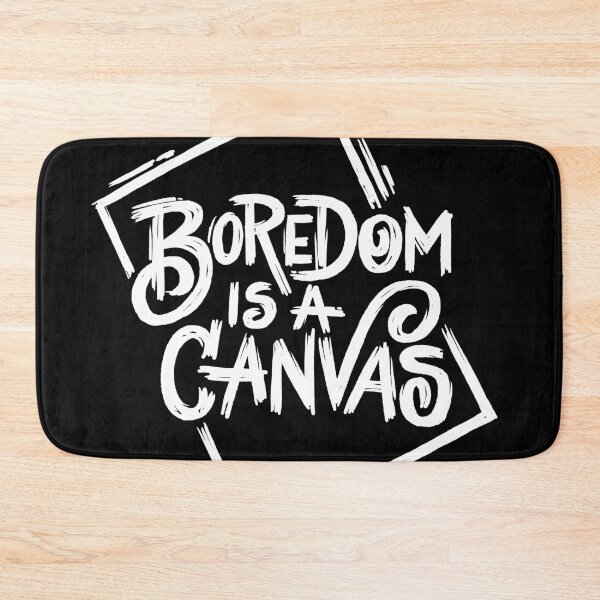 Item preview, Boredom is a Canvas - White designed and sold by polliadesign.