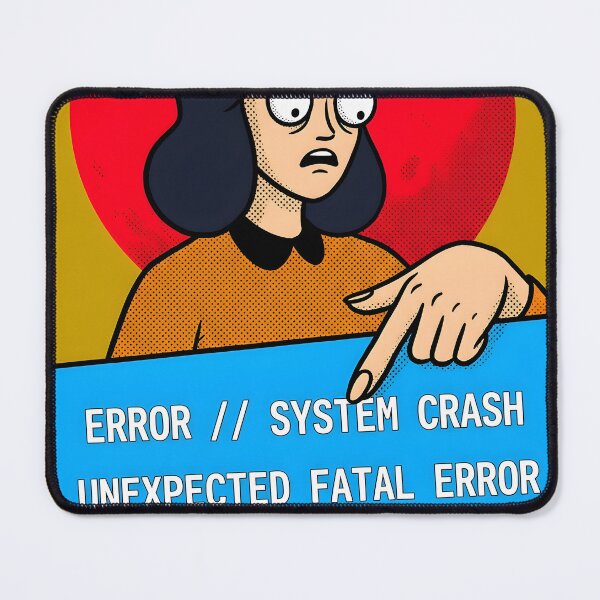 Item preview, System Crash Blue Screen Comic Poster designed and sold by DuckOddity.