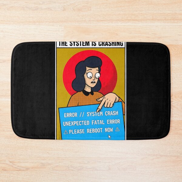 Item preview, System Crash Blue Screen Comic Poster designed and sold by DuckOddity.