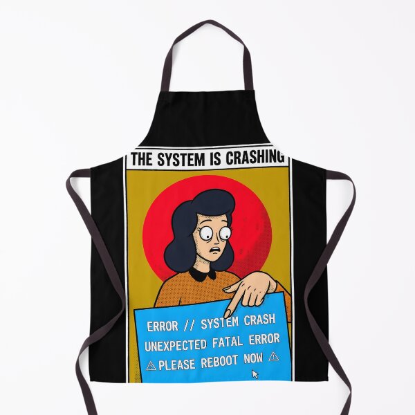 Item preview, System Crash Blue Screen Comic Poster designed and sold by DuckOddity.