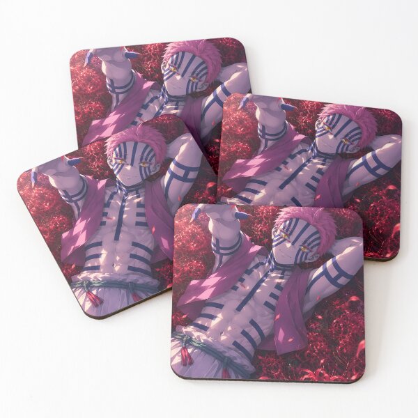 Item preview, Akaza Demon Slayer Red Spider Lily Repose designed and sold by mildaclairmo.