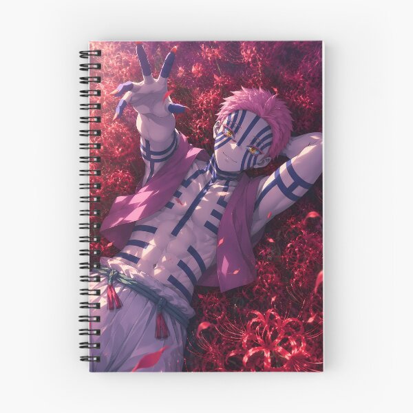 Item preview, Akaza Demon Slayer Red Spider Lily Repose designed and sold by mildaclairmo.