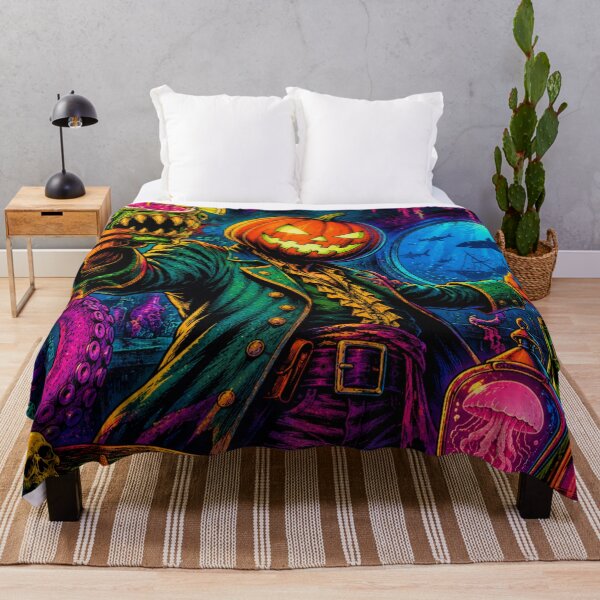 Item preview, Headless Horseman Underwater Tavern - Halloween Retro Pulp Art designed and sold by TheHorsemanRidesAgain.