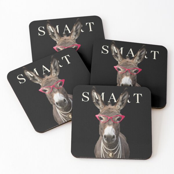 Item preview, Smart Donkey With Glasses Funny Meme Smart Donkey Ass designed and sold by Dabbing Turtle Designs.