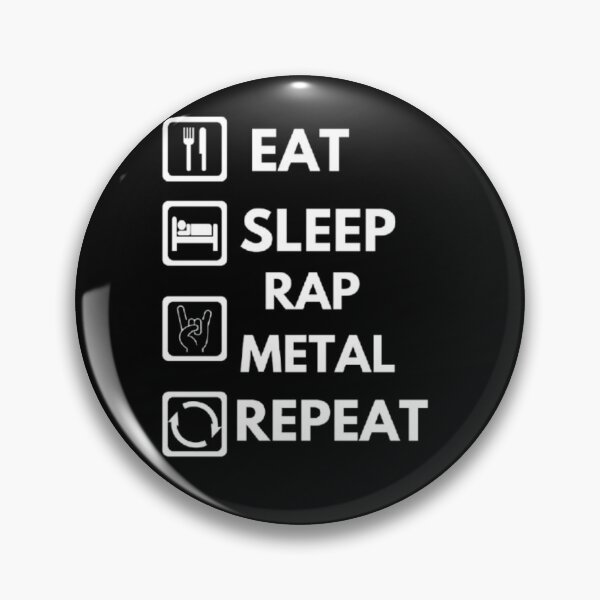 Item preview, Eat sleep rap metal repeat essential tshirt. designed and sold by JonHenr.