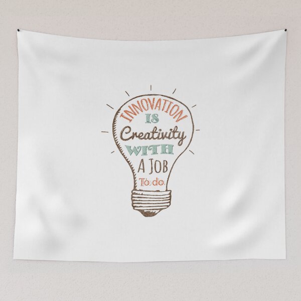 Item preview, Innovation Is Creativity | Work Motivation Quote Tee designed and sold by intrique8.