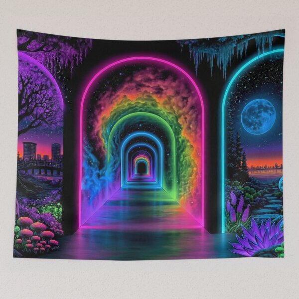 Item preview, Neon Endless Labyrinth To Different Worlds 9 designed and sold by Gypsykiss.