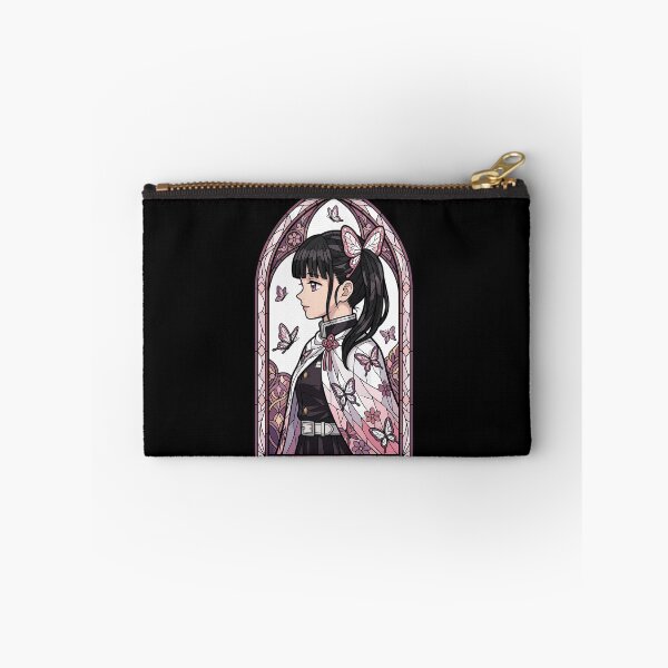Item preview, Kanao Tsuyuri Demon Slayer Pink Butterfly Stained Glass Grace designed and sold by mildaclairmo.