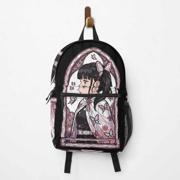 Item preview, Kanao Tsuyuri Demon Slayer Pink Butterfly Stained Glass Grace designed and sold by mildaclairmo.