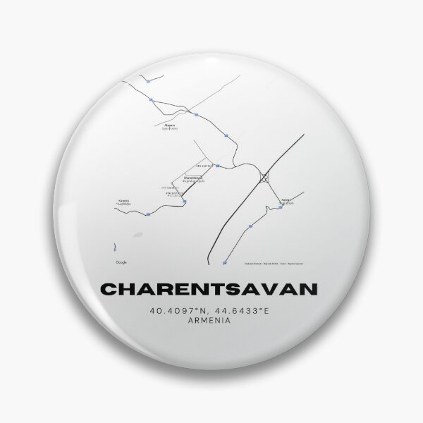 Item preview, Charentsavan Armenia Minimalist City Map with Coordinates | Black and White Street Map Art Print designed and sold by RM-Journey.