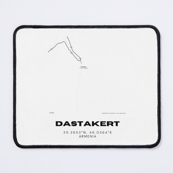 Item preview, Dastakert Armenia Minimalist City Map with Coordinates | Black and White Street Map Art Print designed and sold by RM-Journey.