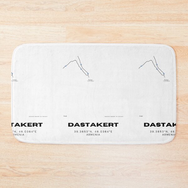Item preview, Dastakert Armenia Minimalist City Map with Coordinates | Black and White Street Map Art Print designed and sold by RM-Journey.