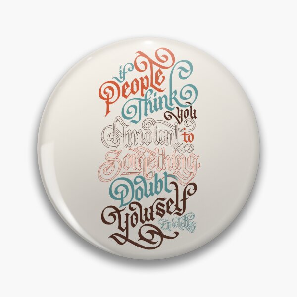 Item preview, Doubt Yourself Stoicism designed and sold by polliadesign.