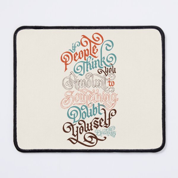Item preview, Doubt Yourself Stoicism designed and sold by polliadesign.