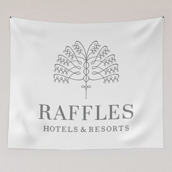 Item preview, Happy Minimal Raffles Hotels And & Resorts bLines Artwork designed and sold by Heerwhiteshirt.