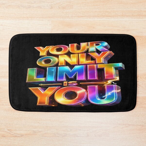 Item preview, Your Only Limit Is You Colorful Motivational Typography designed and sold by MAJCO-ART.