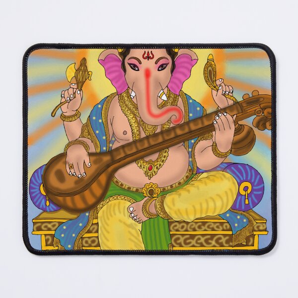 Item preview, Lord Ganesha Artwork | Divine Ganpati Digital Art | Hindu God Illustration designed and sold by Harshit_Digital_Arts.