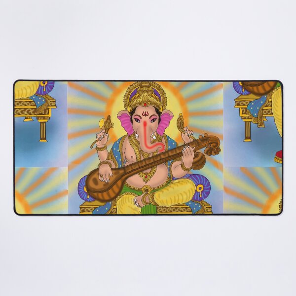 Item preview, Lord Ganesha Artwork | Divine Ganpati Digital Art | Hindu God Illustration designed and sold by Harshit_Digital_Arts.