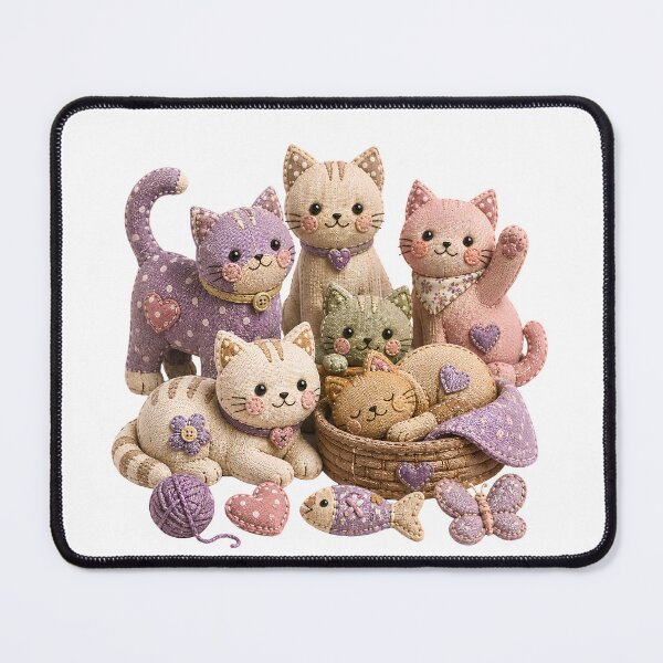 Item preview, Cozy Patchwork Cats designed and sold by M.Store.