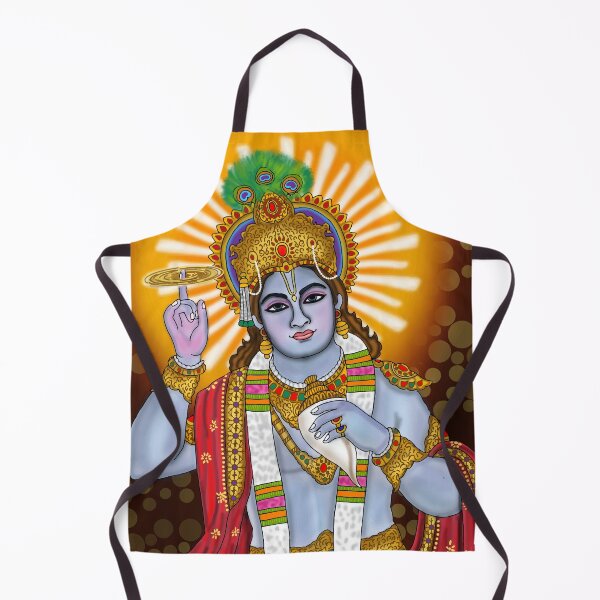 Item preview, Lord Krishna Artwork | Divine Hindu God Digital Painting Illustration designed and sold by Harshit_Digital_Arts.