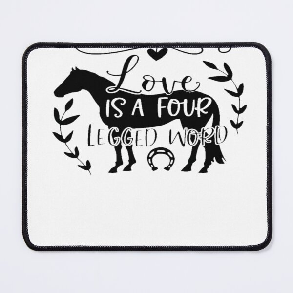 Item preview, Love is a four-legged word - horse riding tee Fitted Scoop T-Shirt designed and sold by Juvestore24.
