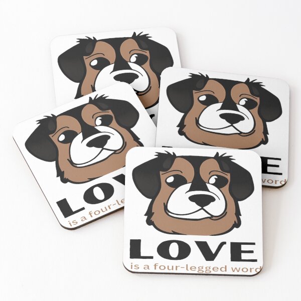 Item preview, Love is a four-legged word - Four-Legged Family Relaxed T-Shirt designed and sold by Aru Pxle.