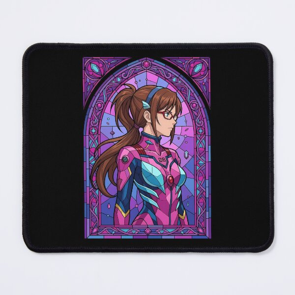 Item preview, Makinami Mari Illustrious Neon Genesis Evangelion Pilot Stained Glass designed and sold by mildaclairmo.