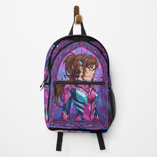 Item preview, Makinami Mari Illustrious Neon Genesis Evangelion Pilot Stained Glass designed and sold by mildaclairmo.