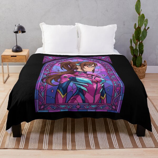 Item preview, Makinami Mari Illustrious Neon Genesis Evangelion Pilot Stained Glass designed and sold by mildaclairmo.