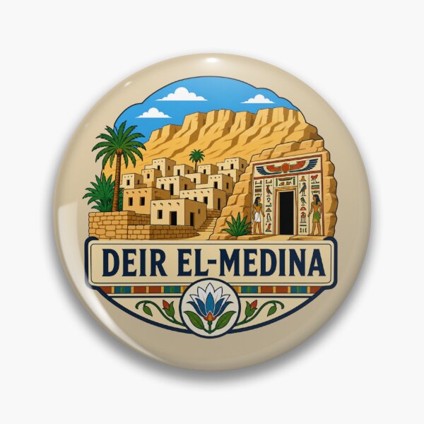 Item preview, Deir el-Medina Ancient Egyptian Artists Village designed and sold by Myra365Art.