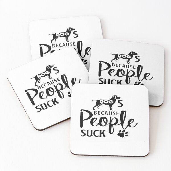 Item preview, dogs because people suck Essential T-Shirt designed and sold by Magoya Store ⭐⭐⭐⭐⭐.