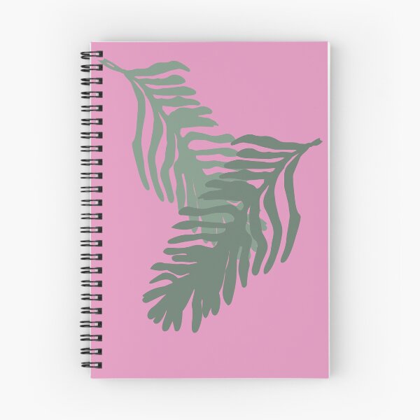 Item preview, Bold Overlapping Fern Leaves Illustration, Pink Background designed and sold by FawnFeatherCo.