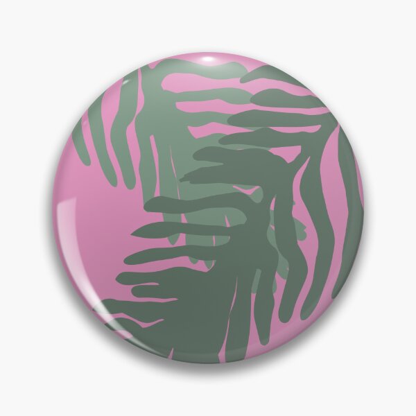 Item preview, Bold Overlapping Fern Leaves Illustration, Pink Background designed and sold by FawnFeatherCo.