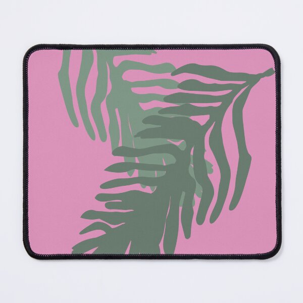 Item preview, Bold Overlapping Fern Leaves Illustration, Pink Background designed and sold by FawnFeatherCo.