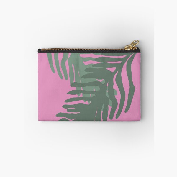 Item preview, Bold Overlapping Fern Leaves Illustration, Pink Background designed and sold by FawnFeatherCo.