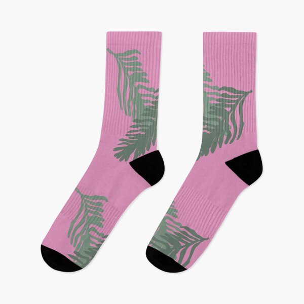 Item preview, Bold Overlapping Fern Leaves Illustration, Pink Background designed and sold by FawnFeatherCo.