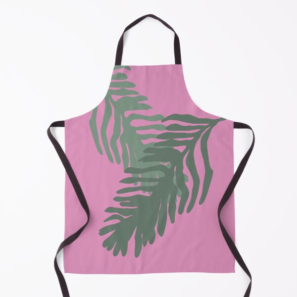 Item preview, Bold Overlapping Fern Leaves Illustration, Pink Background designed and sold by FawnFeatherCo.