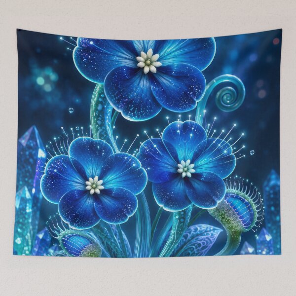 Item preview, Ravishing Blue Flowers designed and sold by scicilysimonee.