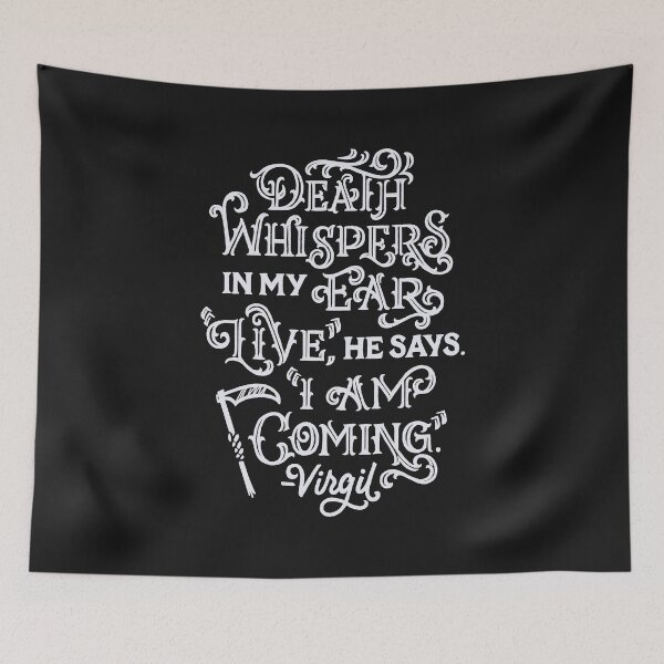 Item preview, Death Whispers in my Ear - White designed and sold by polliadesign.