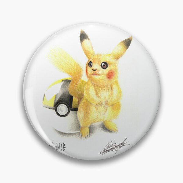Item preview, Realistic Electric Mouse & Capture Ball Colored Pencil Art designed and sold by CuervoRonronero.