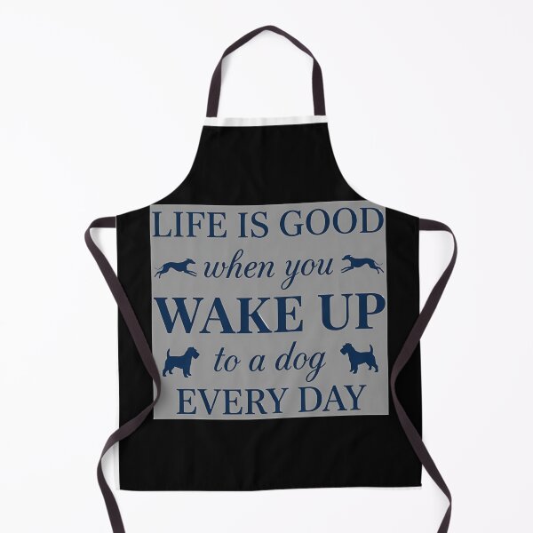 Item preview, Life is good when you wake up to a dog every day. Cute german shepherd quote in gradient style Essential T-Shirt designed and sold by Cafe18.
