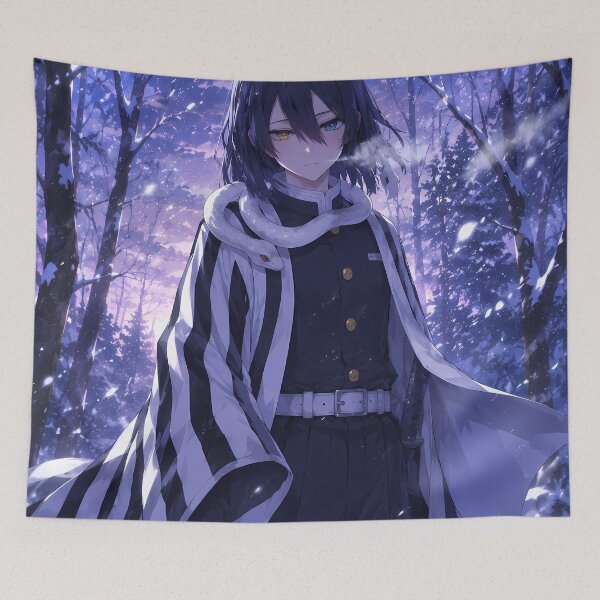 Item preview, Obanai Iguro Demon Slayer Snowy Forest Vigil designed and sold by mildaclairmo.