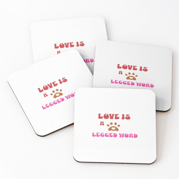 Item preview, Love is a four-legged word Dog Pet Quote Oversized T-Shirt designed and sold by Magoya Store ⭐⭐⭐⭐⭐.