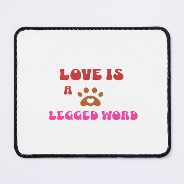 Item preview, Love is a four-legged word Dog Pet Quote Oversized T-Shirt designed and sold by Magoya Store ⭐⭐⭐⭐⭐.