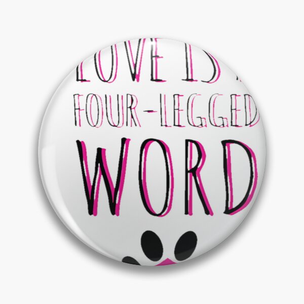 Item preview, Love is a four-legged word dogs dog lover Oversized T-Shirt designed and sold by JJLetterDesigns.