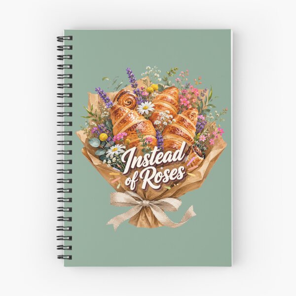 Item preview, Instead of Roses | Croissant Bouquet Cute Bakery Illustration designed and sold by UUniqueIImprint.