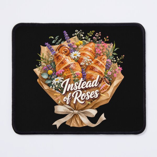 Item preview, Instead of Roses | Croissant Bouquet Cute Bakery Illustration designed and sold by UUniqueIImprint.