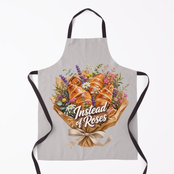 Item preview, Instead of Roses | Croissant Bouquet Cute Bakery Illustration designed and sold by UUniqueIImprint.
